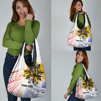 Philippines Independence Day Grocery Bag Eagle Mix Filipino Flag Tribal Style LT7 - Polynesian Pride