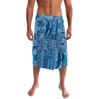 Talofa Samoa Mamanu Siapo Mix Malu Lavalava Cool Blue Frangipani and Turtles