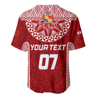 Personalised Tonga Rugby Baseball Jersey Mate Ma'a Tonga Champions LT7 - Polynesian Pride