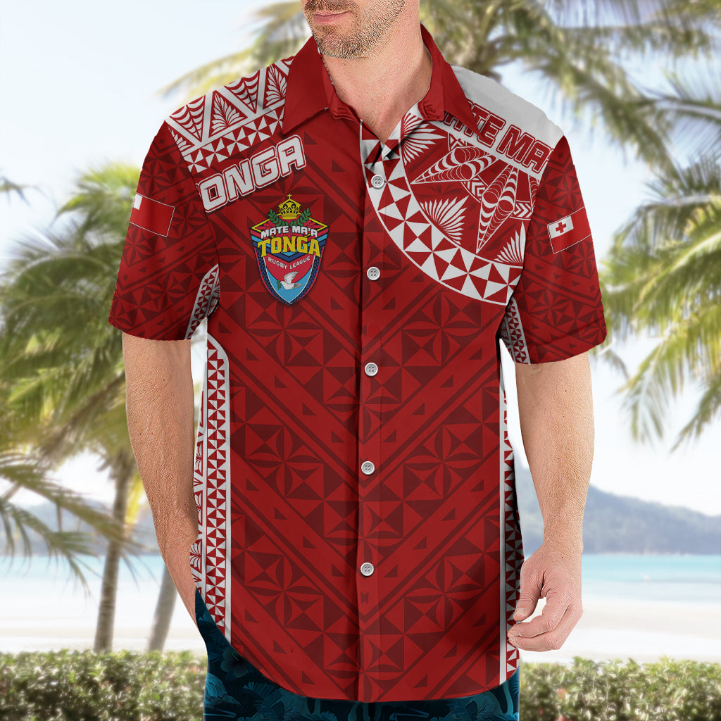 Personalised Tonga Rugby Hawaiian Shirt Mate Ma'a Tonga Champions LT7 - Polynesian Pride