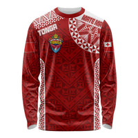 Personalised Tonga Rugby Long Sleeve Shirt Mate Ma'a Tonga Champions LT7