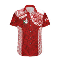 Personalised Tonga Rugby Hawaiian Shirt Ikale Tahi Champions World Cup 2023 LT7 Red - Polynesian Pride