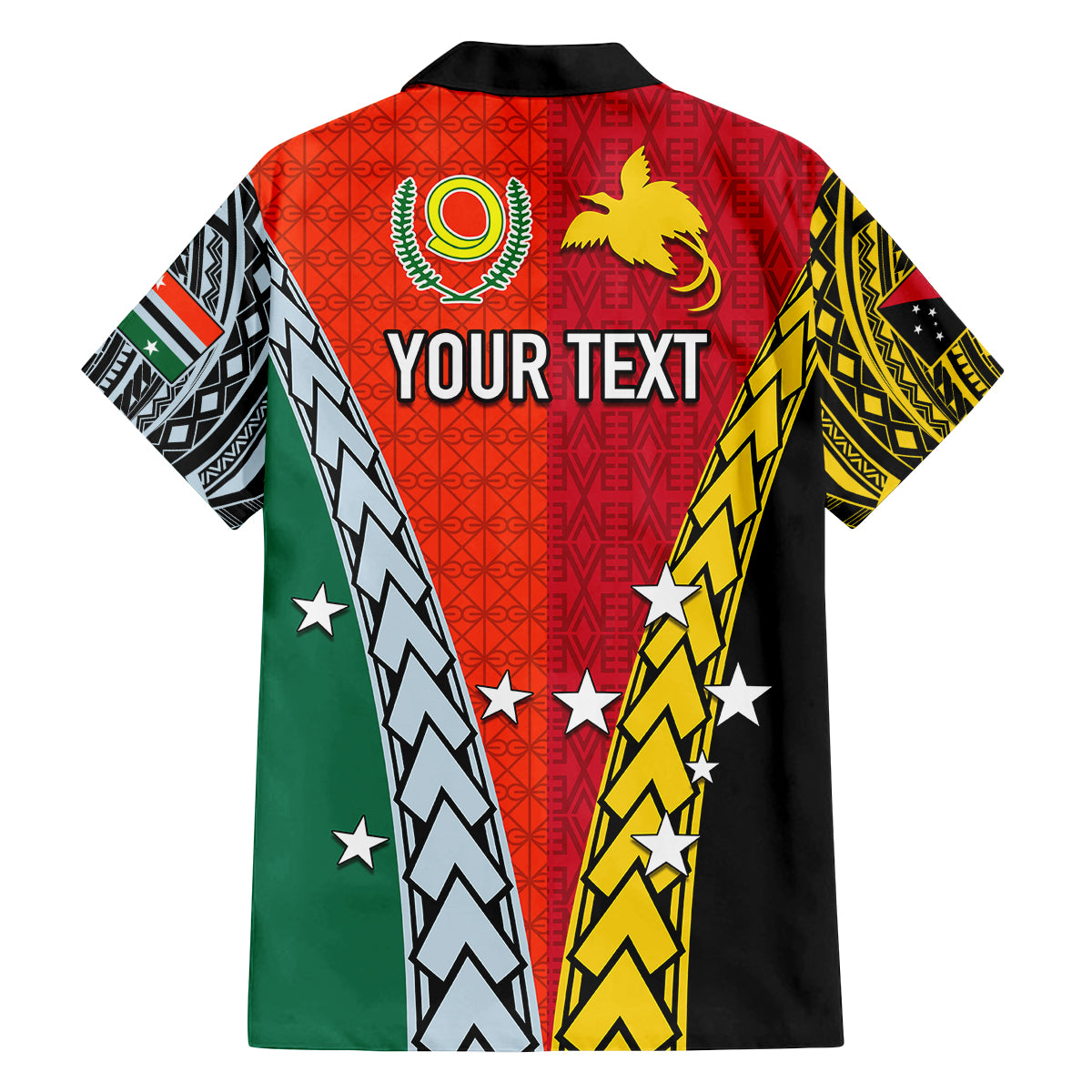 Personalised Papua New Guinea Mix Penama Family Matching Long Sleeve Bodycon Dress and Hawaiian Shirt Tribal Patterns Half-Half Style LT7 - Polynesian Pride