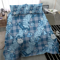 Blue Palaka Hawaii Cowboy Christmas Bedding Set Paniolo Mix Maile Lei - Polynesian Pride