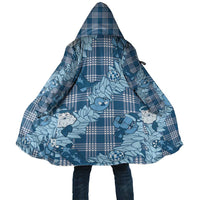 Blue Palaka Hawaii Cowboy Christmas Cloak Paniolo Mix Maile Lei - Polynesian Pride