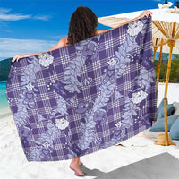 Purple Palaka Hawaii Cowboy Christmas Sarong Paniolo Mix Maile Lei - Polynesian Pride