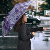 Purple Palaka Hawaii Cowboy Christmas Umbrella Paniolo Mix Maile Lei - Polynesian Pride