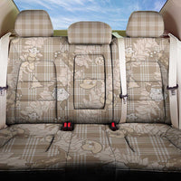 Khaki Palaka Hawaii Cowboy Christmas Back Car Seat Cover Paniolo Mix Maile Lei - Polynesian Pride