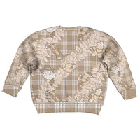 Khaki Palaka Hawaii Cowboy Christmas Kid Ugly Christmas Sweater Paniolo Mix Maile Lei - Polynesian Pride