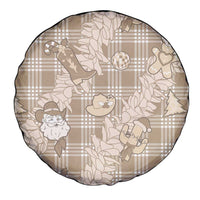 Khaki Palaka Hawaii Cowboy Christmas Spare Tire Cover Paniolo Mix Maile Lei - Polynesian Pride