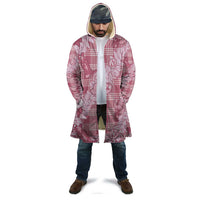 Pink Palaka Hawaii Cowboy Christmas Cloak Paniolo Mix Maile Lei - Polynesian Pride