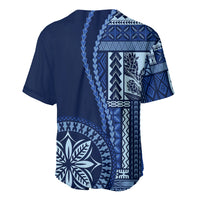Samoa Siapo Motif Baseball Jersey Classic Style - Bue Ver LT7 - Polynesian Pride