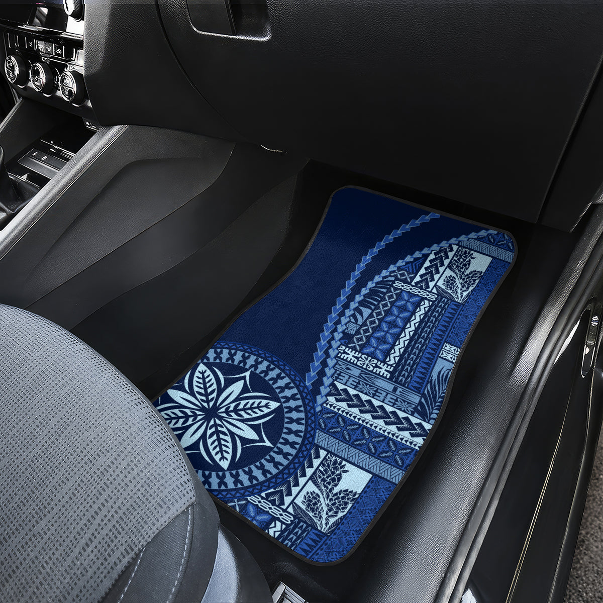 Samoa Siapo Motif Car Mats Classic Style - Bue Ver LT7 - Polynesian Pride