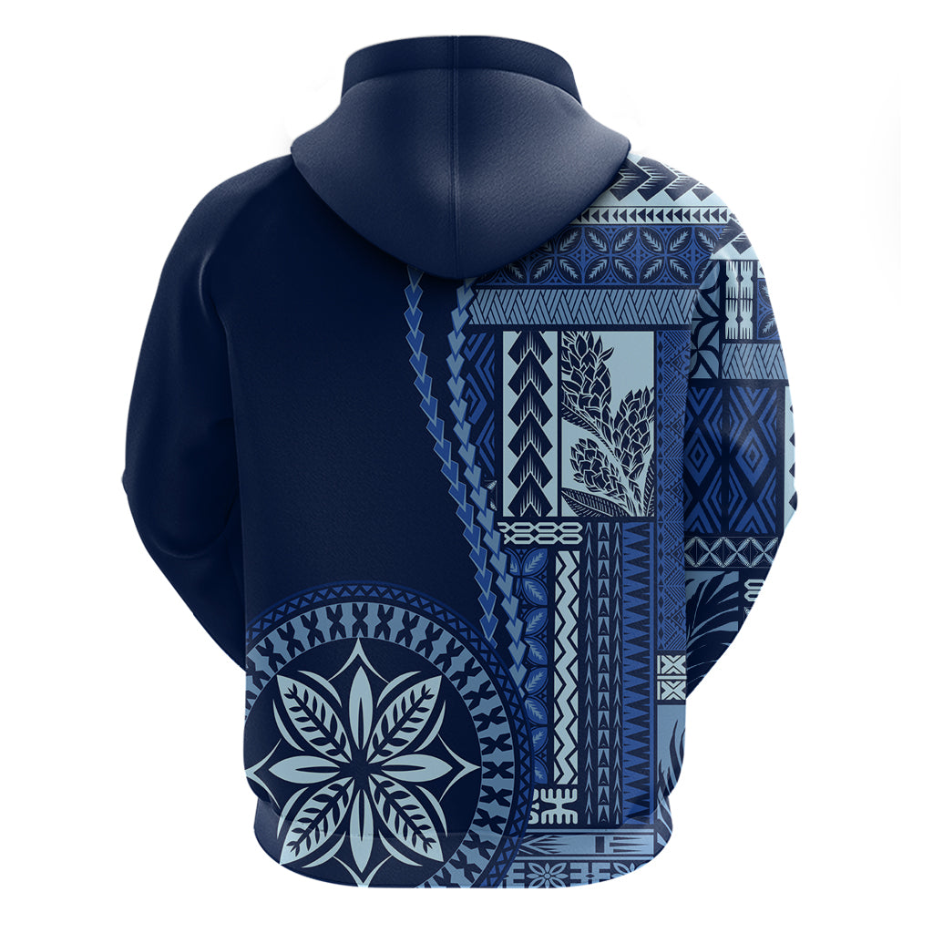 Samoa Siapo Motif Hoodie Classic Style - Bue Ver LT7 - Polynesian Pride