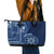 Samoa Siapo Motif Leather Tote Bag Classic Style - Bue Ver LT7 - Polynesian Pride