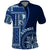 Samoa Siapo Motif Polo Shirt Classic Style - Bue Ver LT7 Blue - Polynesian Pride
