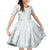 Samoa White Sunday Family Matching Tank Maxi Dress and Hawaiian Shirt Classic Siapo Style LT7 Daughter's Dress White - Polynesian Pride