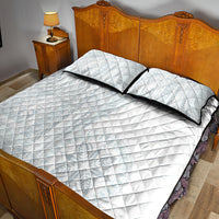 Samoa White Sunday Quilt Bed Set Classic Siapo Style LT7 - Polynesian Pride