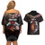 Aotearoa and Australia Indigenous Couples Matching Off Shoulder Short Dress and Hawaiian Shirt Stand Together For Te Tiriti