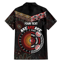 Aotearoa and Australia Indigenous Family Matching Off The Shoulder Long Sleeve Dress and Hawaiian Shirt Stand Together For Te Tiriti LT7 - Polynesian Pride