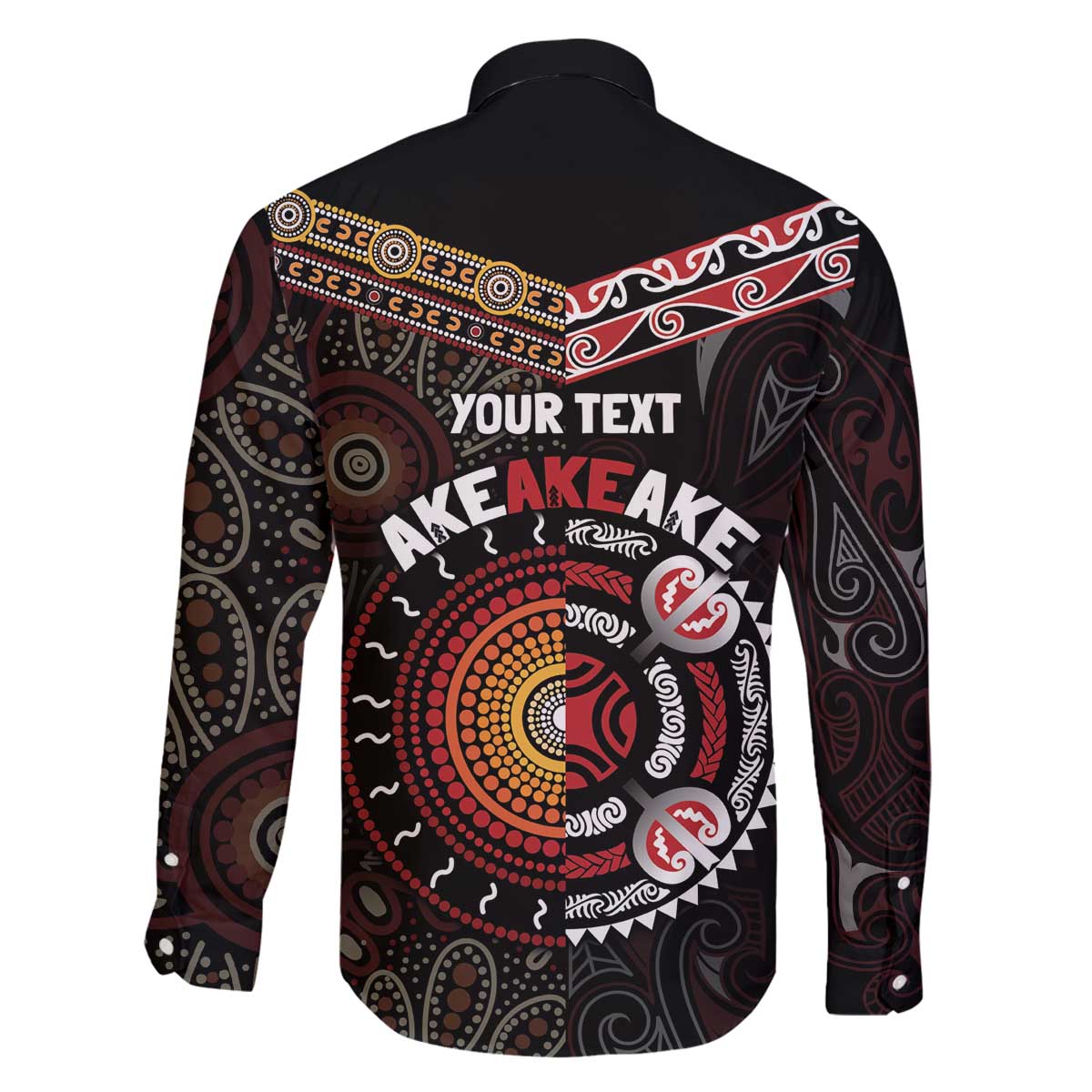 Aotearoa and Australia Indigenous Family Matching Off The Shoulder Long Sleeve Dress and Hawaiian Shirt Stand Together For Te Tiriti LT7 - Polynesian Pride
