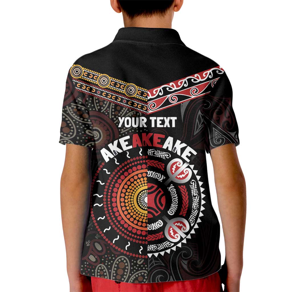 Aotearoa and Australia Indigenous Kid Polo Shirt Stand Together For Te Tiriti
