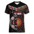 Aotearoa and Australia Indigenous Women V-Neck T-Shirt Stand Together For Te Tiriti