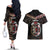 Aotearoa and Samoa Together For Te Tiriti Couples Matching Off The Shoulder Long Sleeve Dress and Hawaiian Shirt Kowhaiwhai Mix Siapo