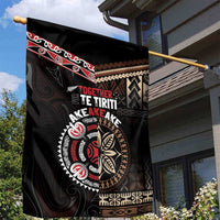 Aotearoa and Samoa Together For Te Tiriti Garden Flag Kowhaiwhai Mix Siapo