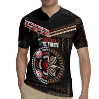 Aotearoa and Samoa Together For Te Tiriti Rugby Jersey Kowhaiwhai Mix Siapo