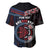 Aotearoa and Samoa Together For Te Tiriti Baseball Jersey Kowhaiwhai Mix Siapo - Flag Color