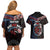 Aotearoa and Samoa Together For Te Tiriti Couples Matching Off Shoulder Short Dress and Hawaiian Shirt Kowhaiwhai Mix Siapo - Flag Color