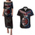 Aotearoa and Samoa Together For Te Tiriti Couples Matching Puletasi and Hawaiian Shirt Kowhaiwhai Mix Siapo - Flag Color