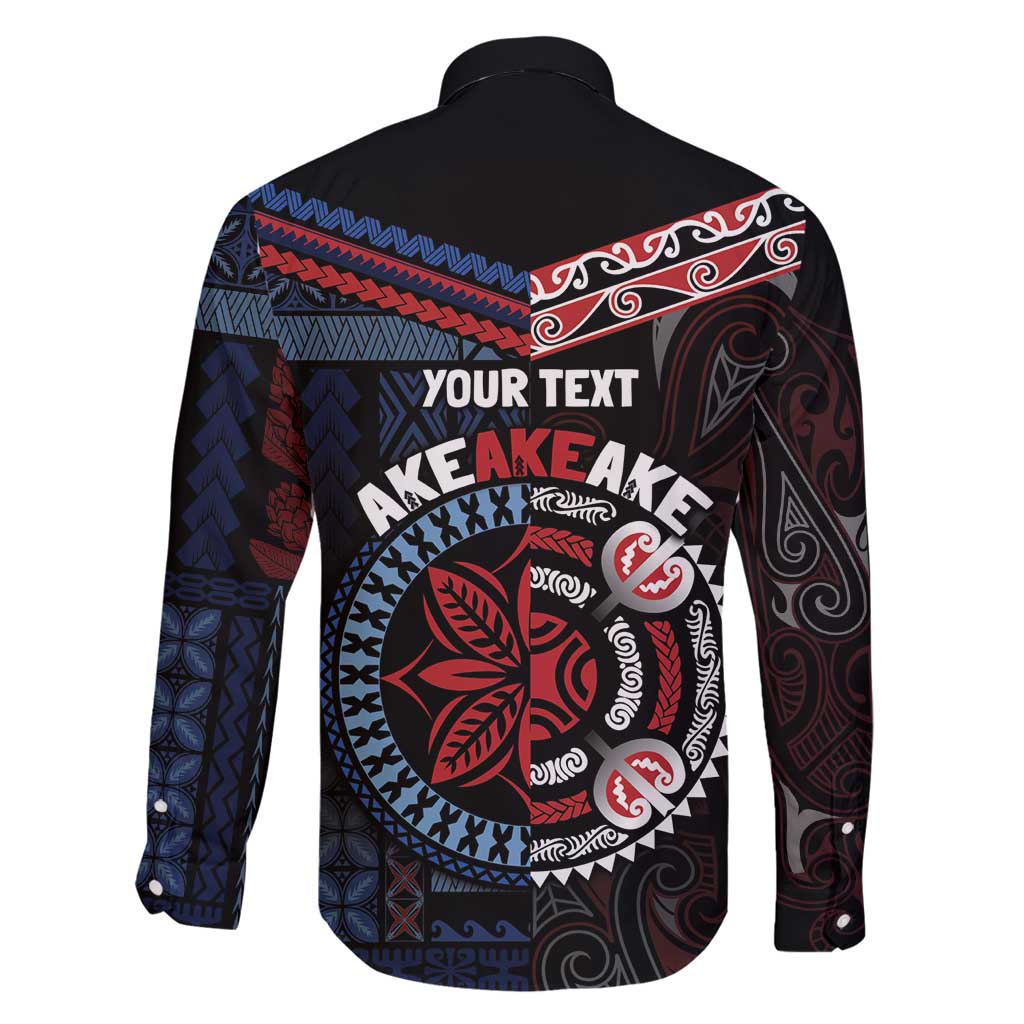 Aotearoa and Samoa Together For Te Tiriti Family Matching Mermaid Dress and Hawaiian Shirt Kowhaiwhai Mix Siapo - Flag Color