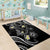 Polynesia Tribal Area Rug Tentacles Plumeria