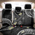 Polynesia Tribal Back Car Seat Cover Tentacles Plumeria