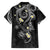 Polynesia Tribal Family Matching Off The Shoulder Long Sleeve Dress and Hawaiian Shirt Tentacles Plumeria