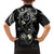 Polynesia Tribal Family Matching Summer Maxi Dress and Hawaiian Shirt Tentacles Plumeria