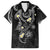 Polynesia Tribal Family Matching Summer Maxi Dress and Hawaiian Shirt Tentacles Plumeria