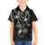 Polynesia Tribal Family Matching Summer Maxi Dress and Hawaiian Shirt Tentacles Plumeria