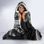 Polynesia Tribal Hooded Blanket Tentacles Plumeria