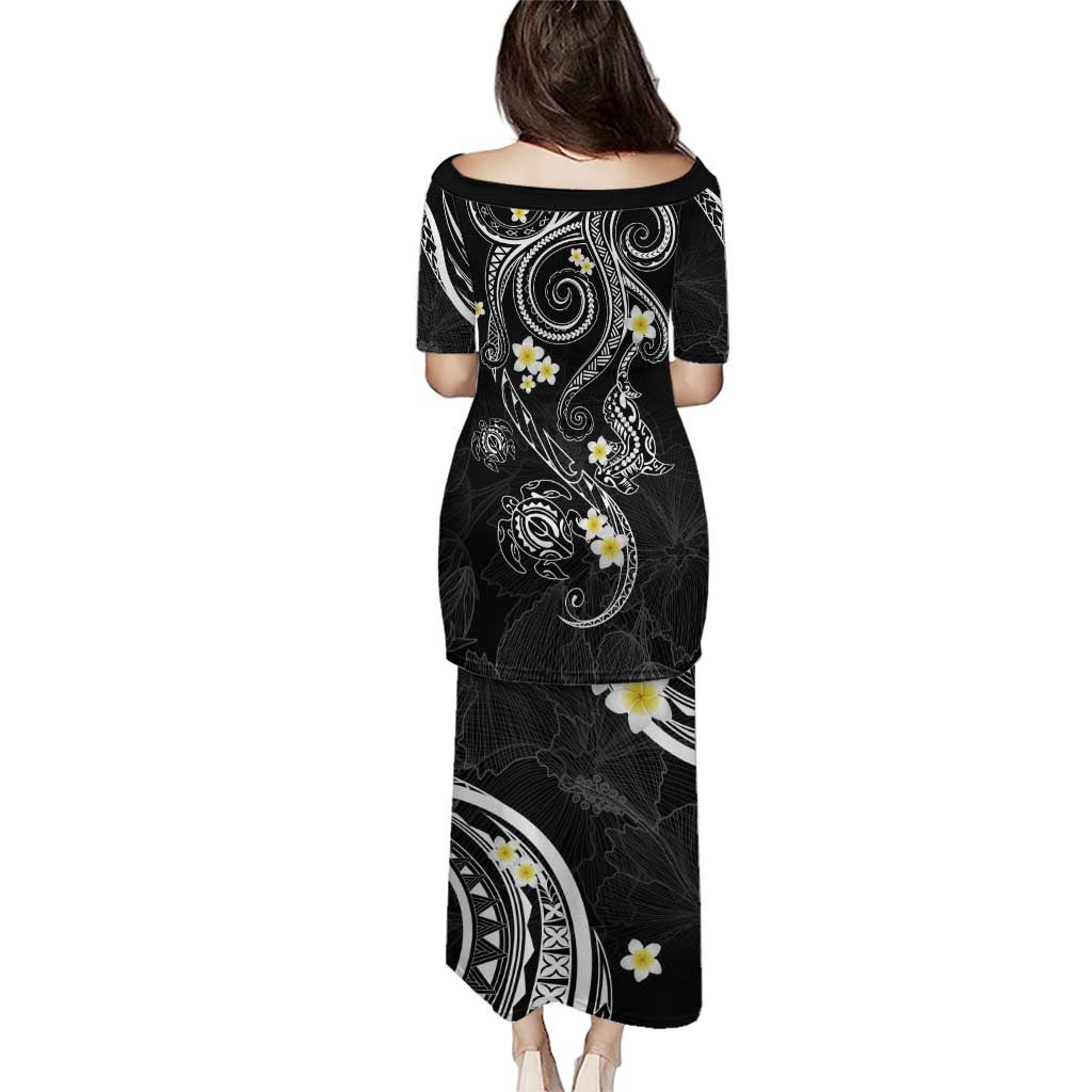 Polynesia Tribal Puletasi Tentacles Plumeria