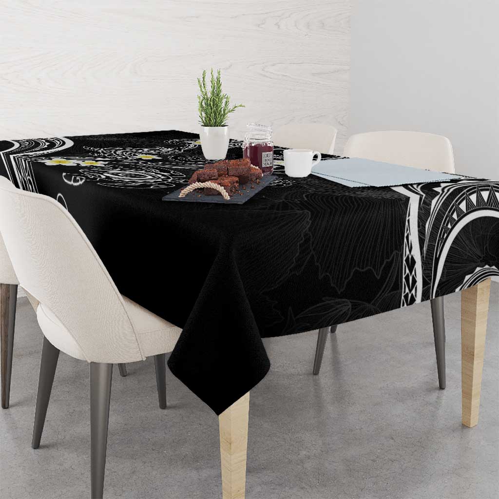 Polynesia Tribal Tablecloth Tentacles Plumeria