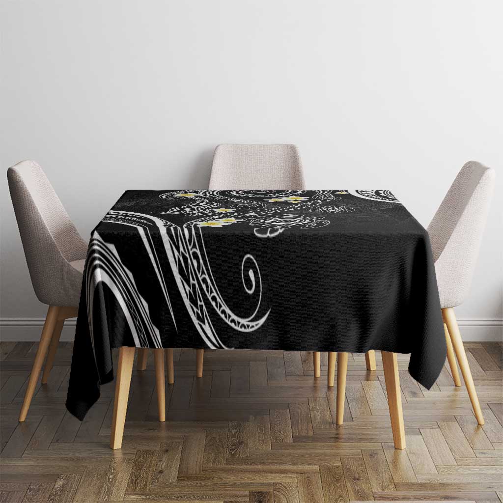 Polynesia Tribal Tablecloth Tentacles Plumeria