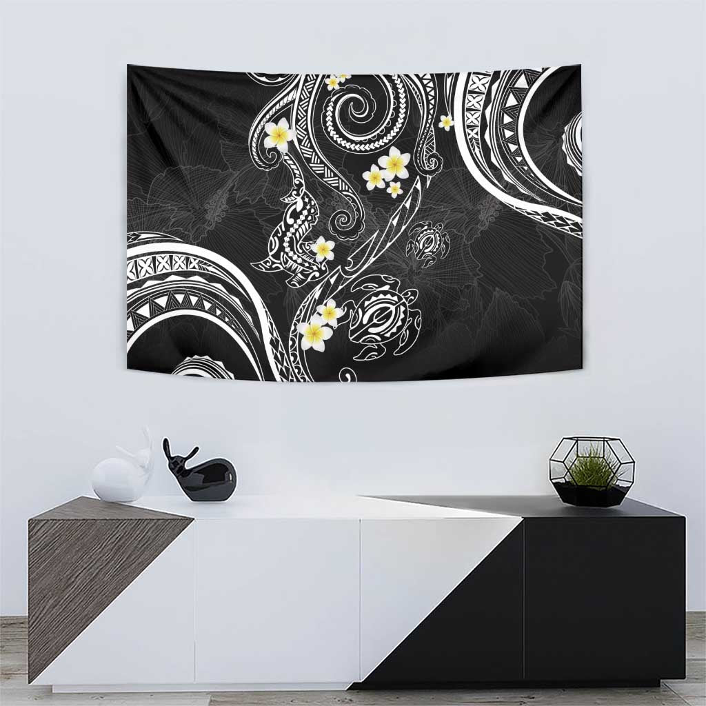 Polynesia Tribal Tapestry Tentacles Plumeria