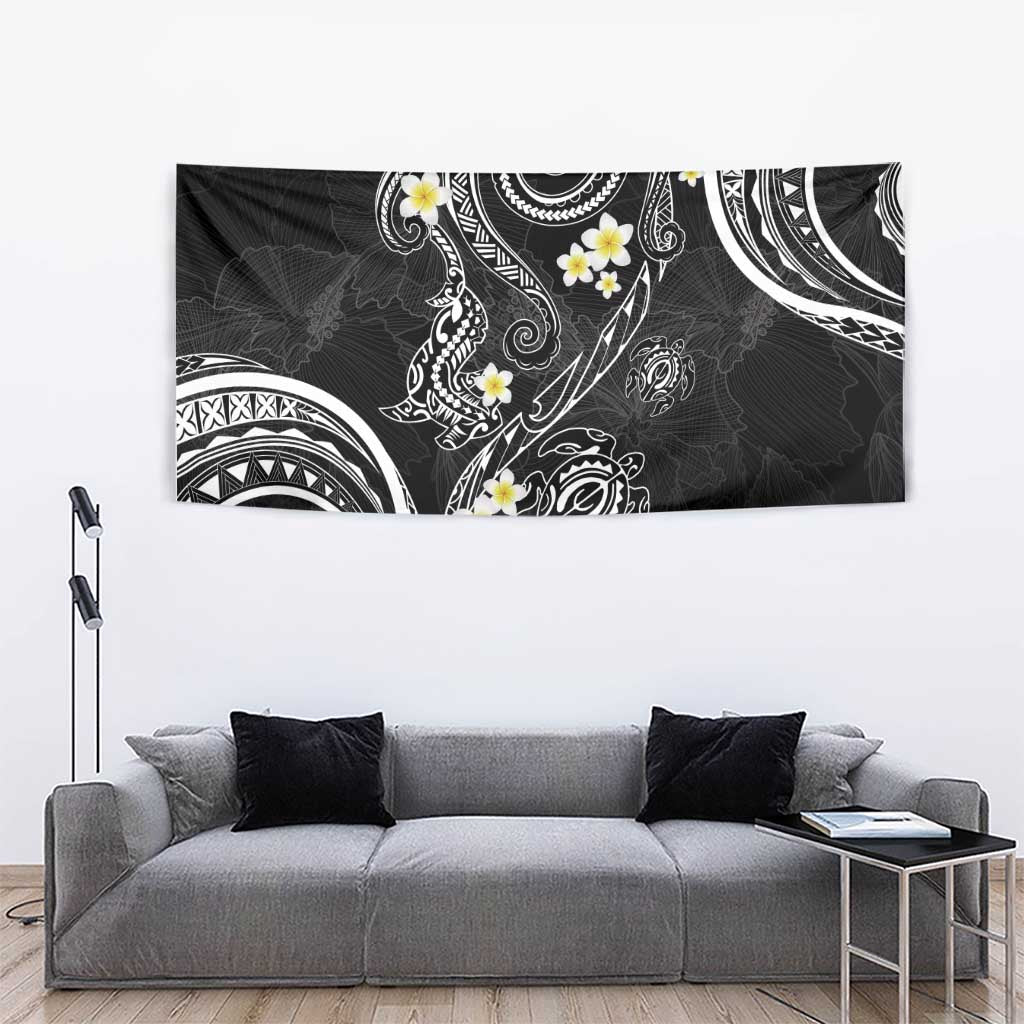 Polynesia Tribal Tapestry Tentacles Plumeria