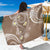 Polynesia Tribal Sarong Mocha Plumeria Tentacles