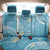 Polynesia Tribal Back Car Seat Cover Turquoise Plumeria Tentacles