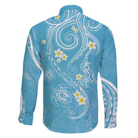 Polynesia Tribal Family Matching Tank Maxi Dress and Hawaiian Shirt Turquoise Plumeria Tentacles LT7 - Polynesian Pride