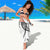 Polynesia Tribal Sarong White Plumeria Tentacles